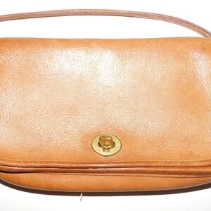 VINTAGE brown leather small purse